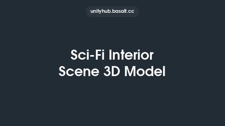 Sci-Fi Interior Scene 3D Model Thumbnail