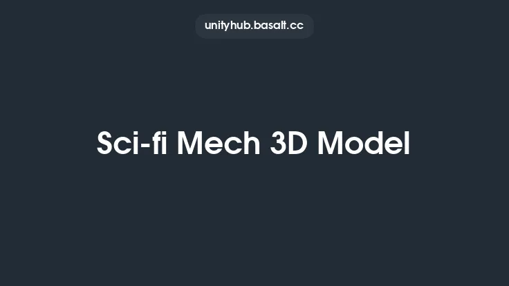 Sci-fi Mech 3D Model Thumbnail