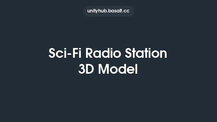 Sci-Fi Radio Station 3D Model Thumbnail
