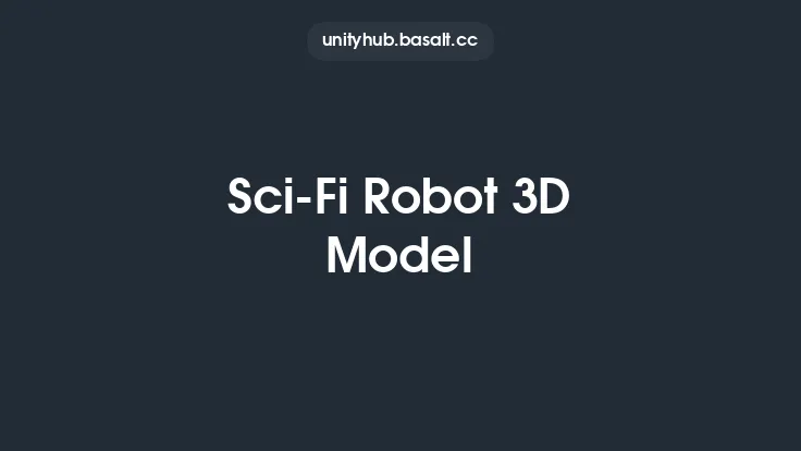 Sci-Fi Robot 3D Model Thumbnail