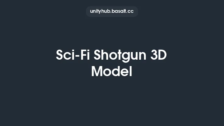 Sci-Fi Shotgun 3D Model Thumbnail