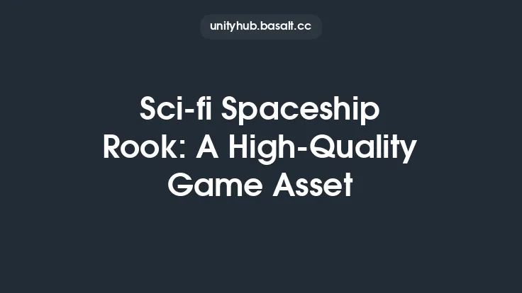 Sci-fi Spaceship Rook: A High-Quality Game Asset Thumbnail