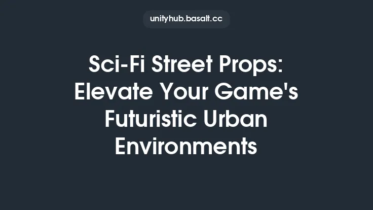 Sci-Fi Street Props: Elevate Your Game