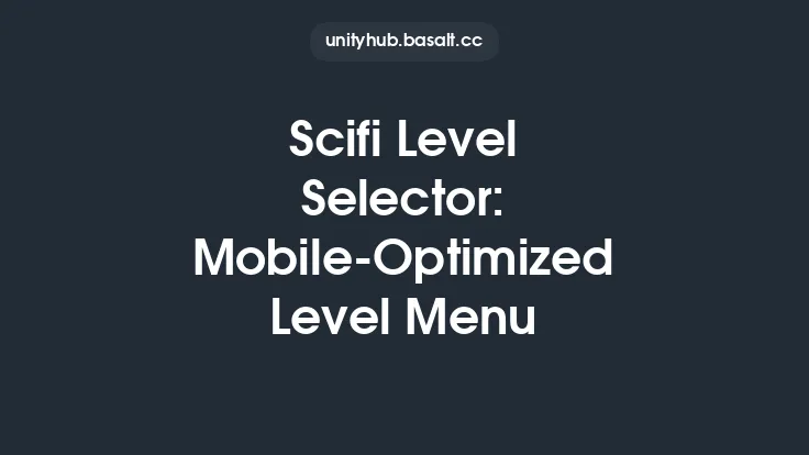 Scifi Level Selector: Mobile-Optimized Level Menu Thumbnail