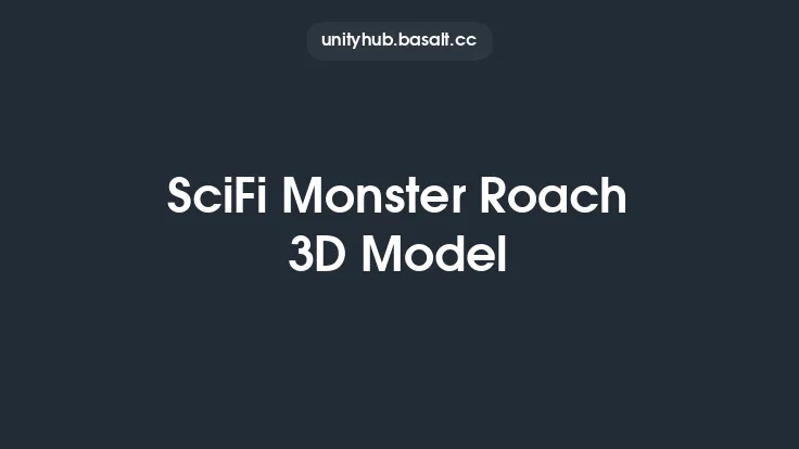 SciFi Monster Roach 3D Model Thumbnail