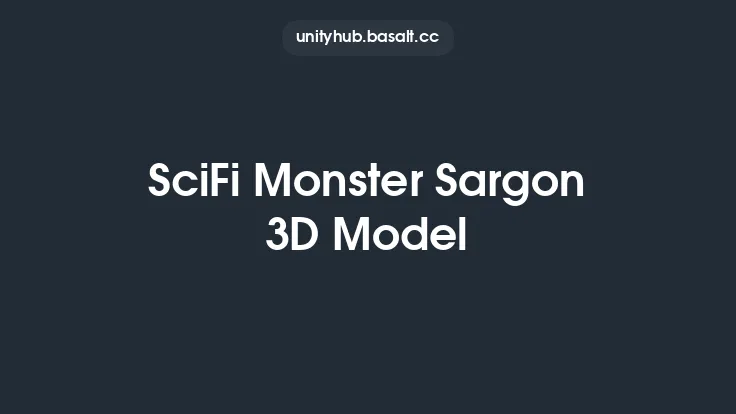 SciFi Monster Sargon 3D Model Thumbnail