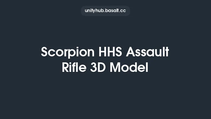 Scorpion HHS Assault Rifle 3D Model Thumbnail