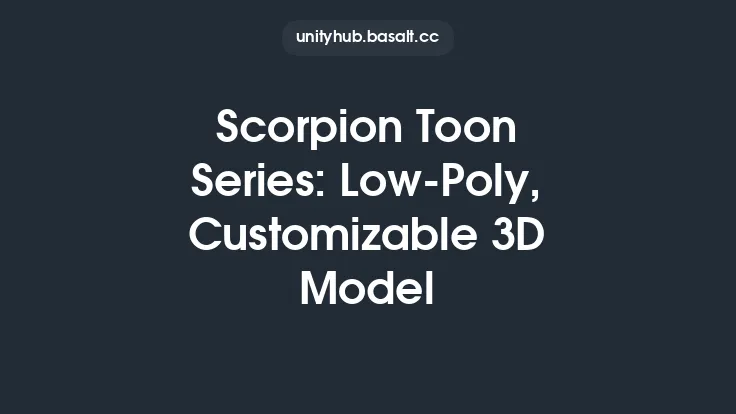 Scorpion Toon Series: Low-Poly, Customizable 3D Model Thumbnail
