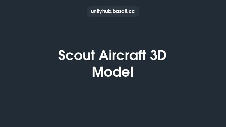 Scout Aircraft 3D Model Thumbnail