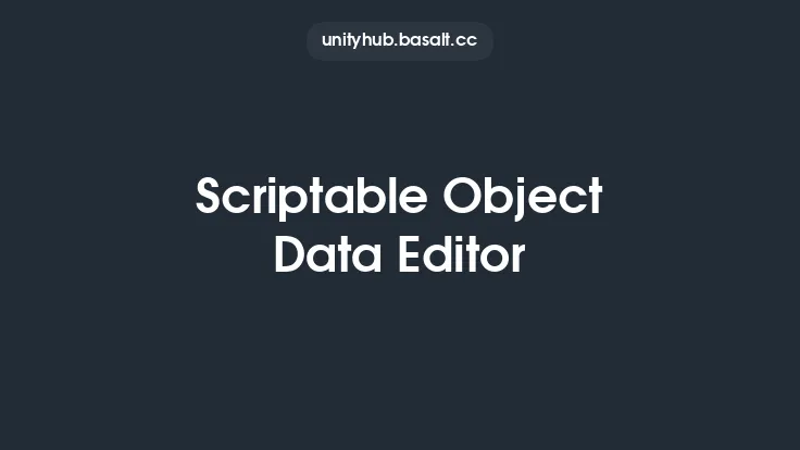 Scriptable Object Data Editor Thumbnail