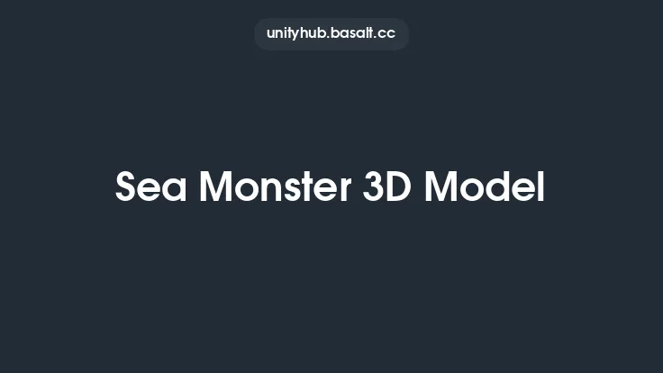 Sea Monster 3D Model Thumbnail