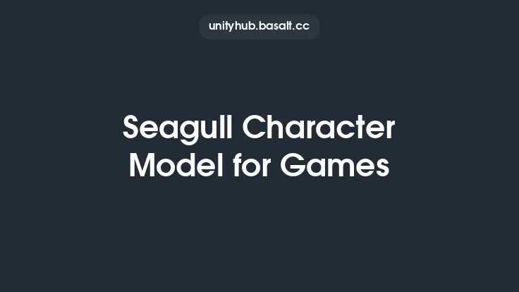 Seagull Character Model for Games Thumbnail