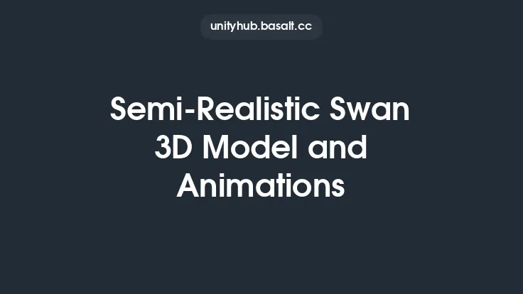 Semi-Realistic Swan 3D Model and Animations Thumbnail