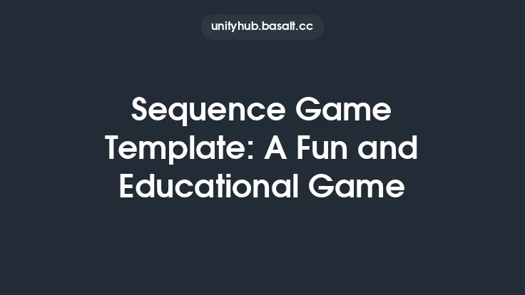 Sequence Game Template: A Fun and Educational Game Thumbnail