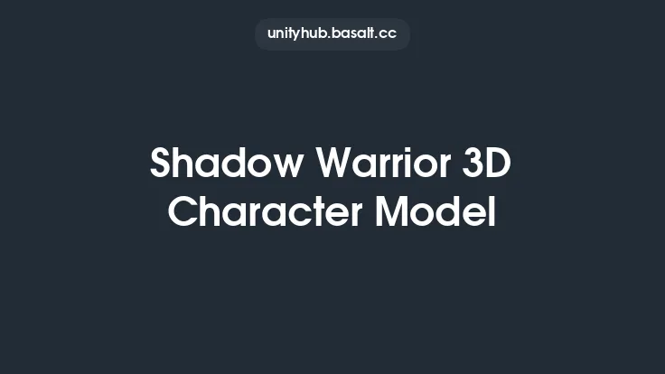 Shadow Warrior 3D Character Model Thumbnail