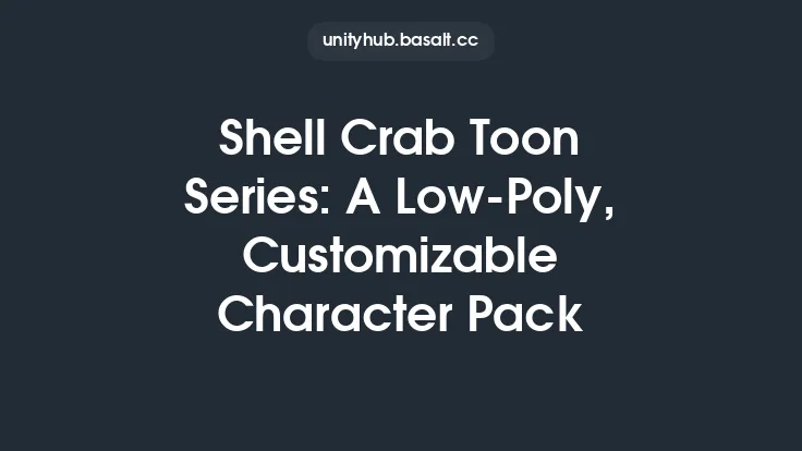 Shell Crab Toon Series: A Low-Poly, Customizable Character Pack Thumbnail