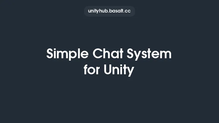 Simple Chat System for Unity Thumbnail