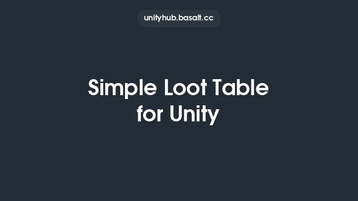 Simple Loot Table for Unity Thumbnail