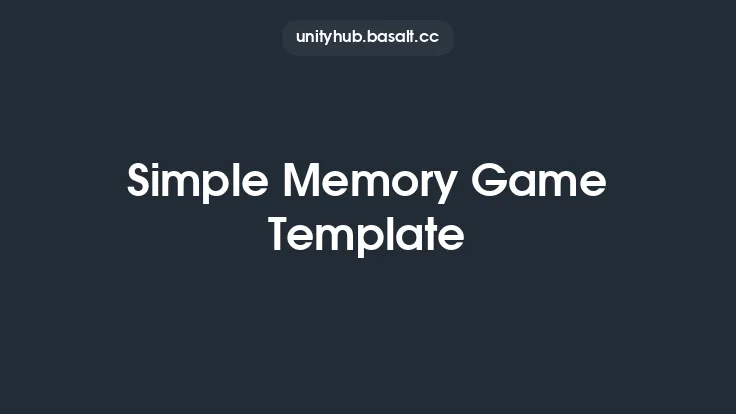 Simple Memory Game Template Thumbnail