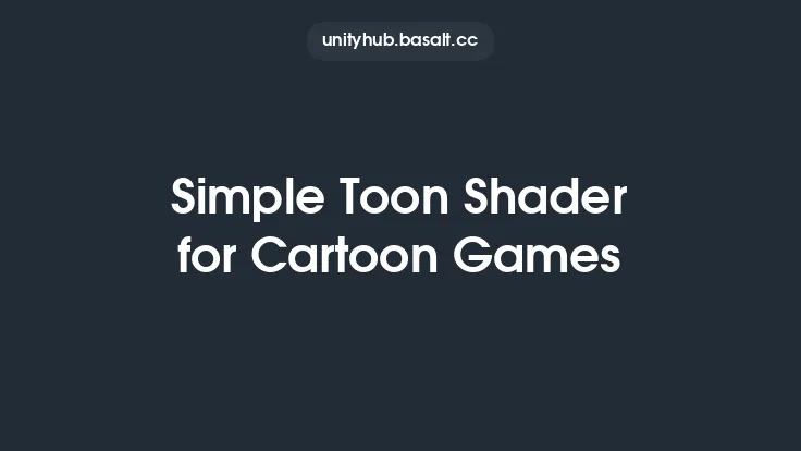 Simple Toon Shader for Cartoon Games Thumbnail