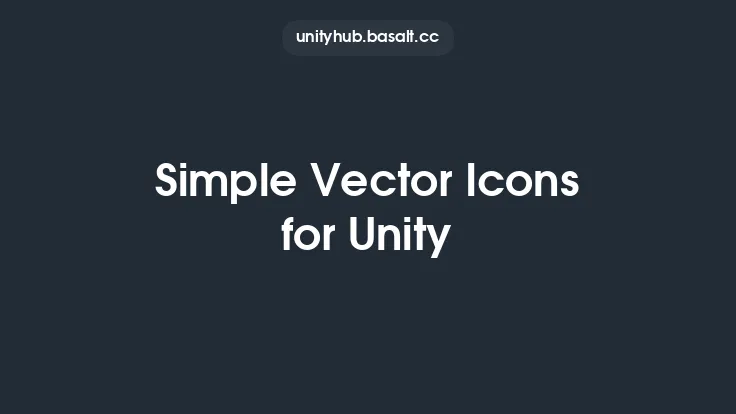 Simple Vector Icons for Unity Thumbnail