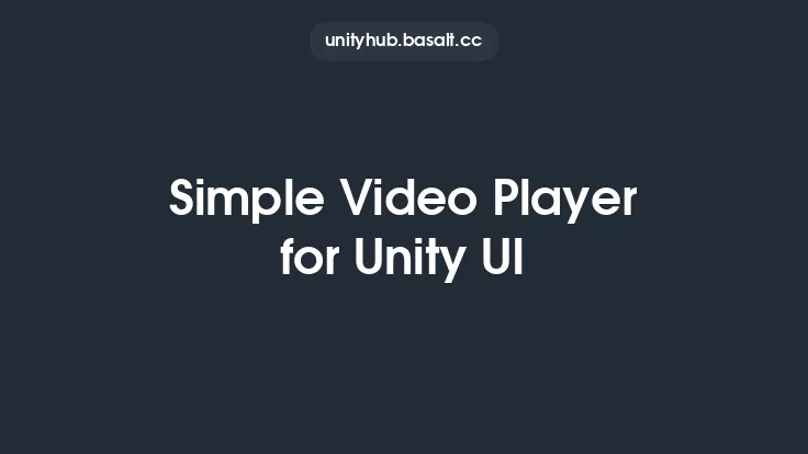 Simple Video Player for Unity UI Thumbnail