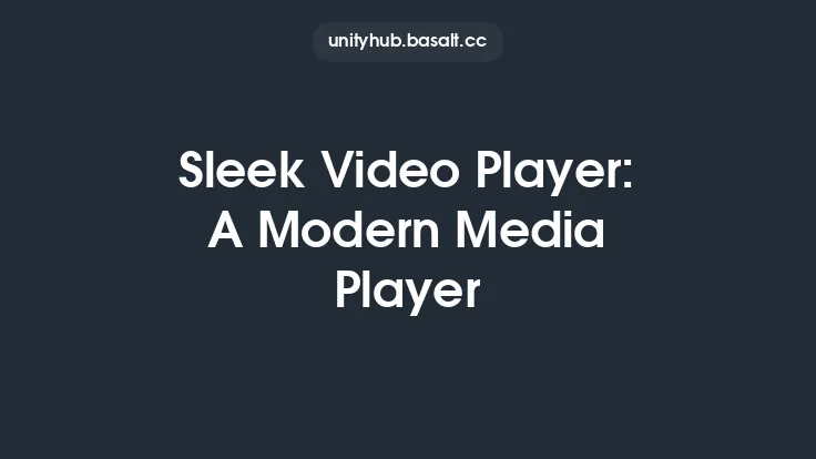 Sleek Video Player: A Modern Media Player Thumbnail