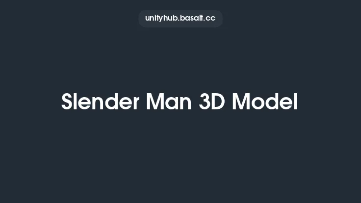 Slender Man 3D Model Thumbnail