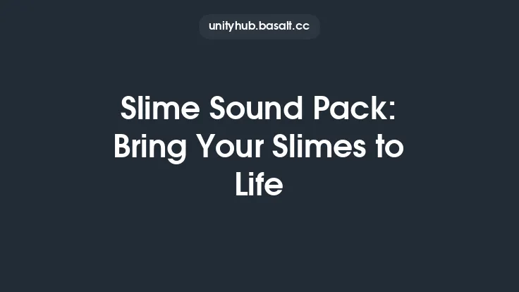 Slime Sound Pack: Bring Your Slimes to Life Thumbnail
