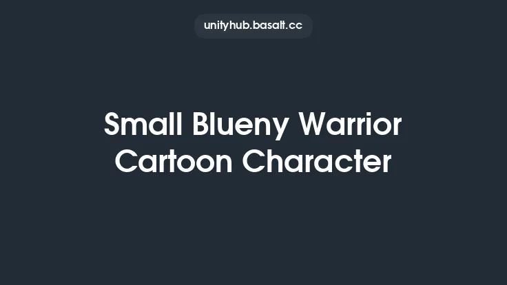 Small Blueny Warrior Cartoon Character Thumbnail