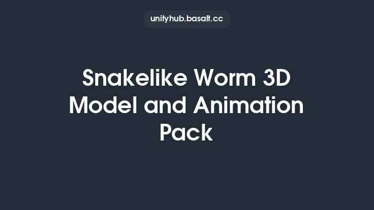Snakelike Worm 3D Model and Animation Pack Thumbnail