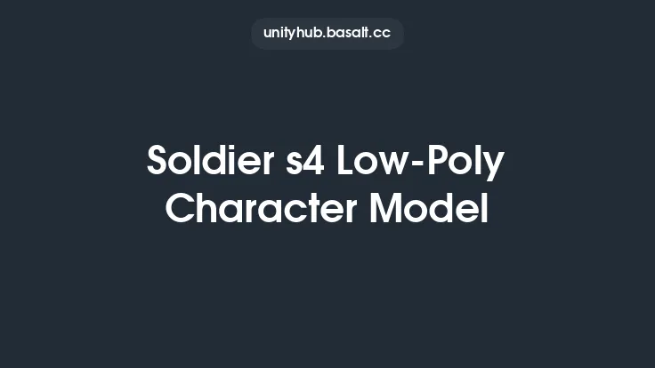 Soldier s4 Low-Poly Character Model Thumbnail