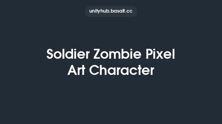Soldier Zombie Pixel Art Character Thumbnail