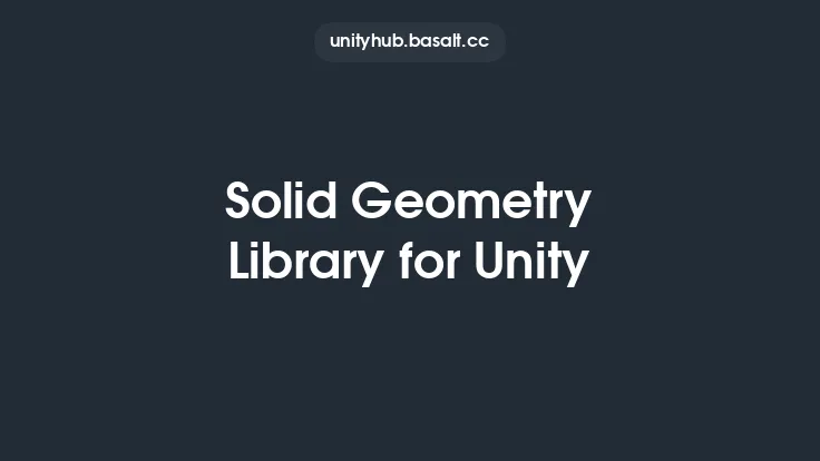 Solid Geometry Library for Unity Thumbnail