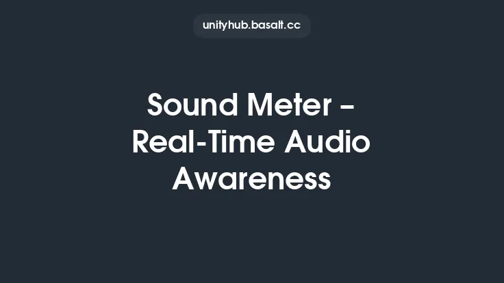 Sound Meter – Real-Time Audio Awareness Thumbnail