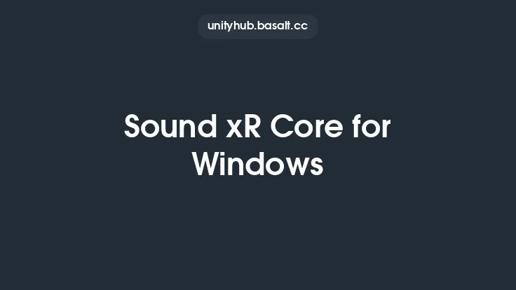 Sound xR Core for Windows Thumbnail