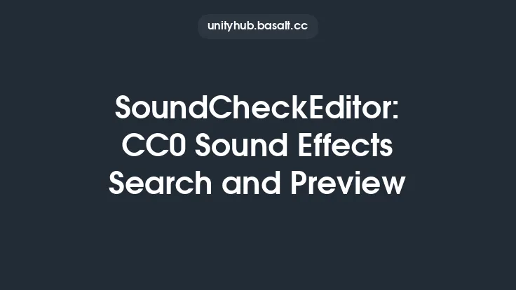 SoundCheckEditor: CC0 Sound Effects Search and Preview Thumbnail
