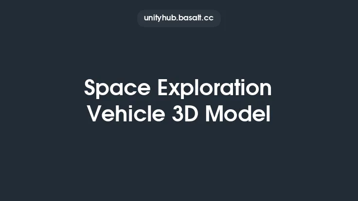 Space Exploration Vehicle 3D Model Thumbnail