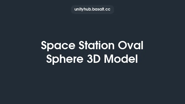 Space Station Oval Sphere 3D Model Thumbnail