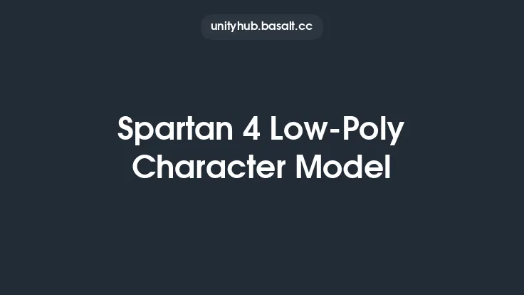 Spartan 4 Low-Poly Character Model Thumbnail