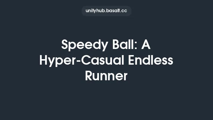 Speedy Ball: A Hyper-Casual Endless Runner Thumbnail