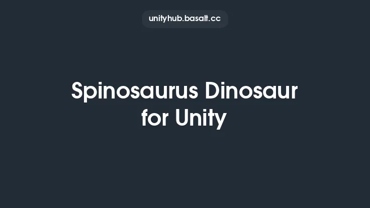 Spinosaurus Dinosaur for Unity Thumbnail