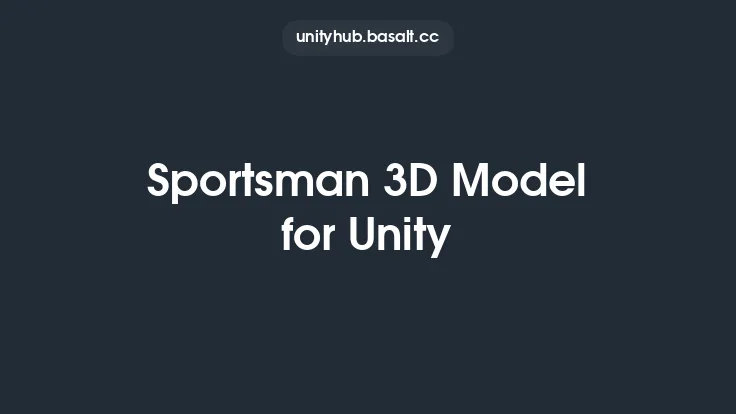 Sportsman 3D Model for Unity Thumbnail