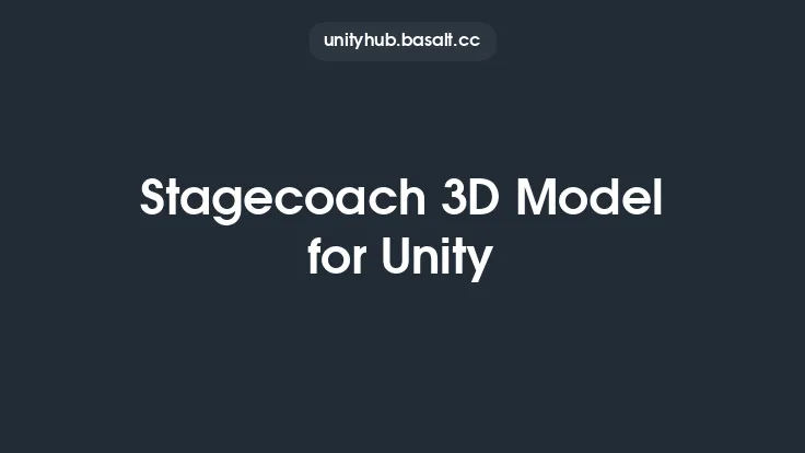 Stagecoach 3D Model for Unity Thumbnail