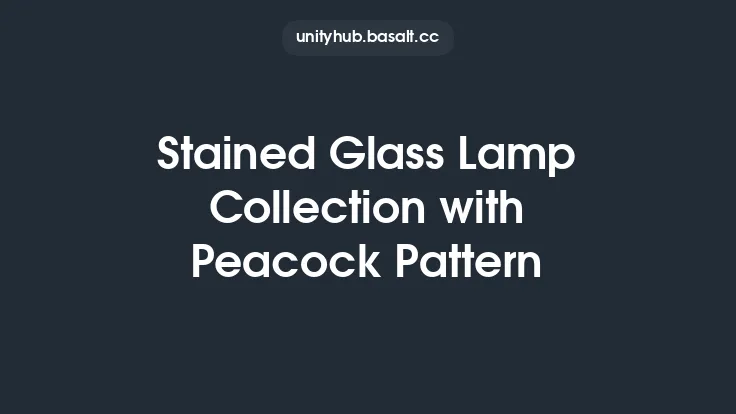 Stained Glass Lamp Collection with Peacock Pattern Thumbnail