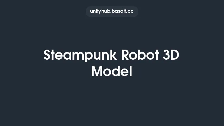 Steampunk Robot 3D Model Thumbnail