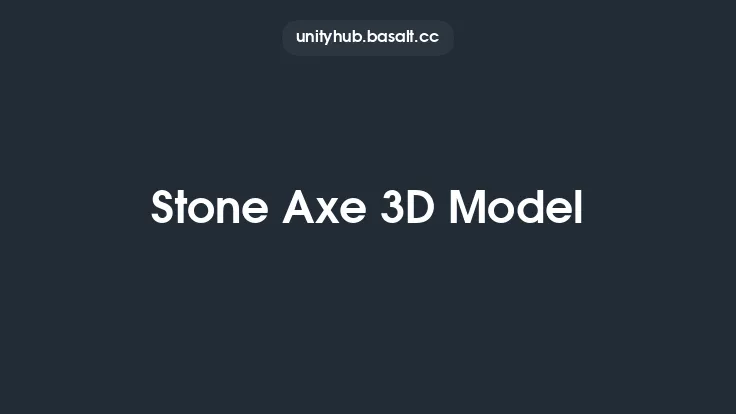 Stone Axe 3D Model Thumbnail