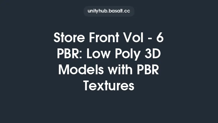 Store Front Vol - 6 PBR: Low Poly 3D Models with PBR Textures Thumbnail