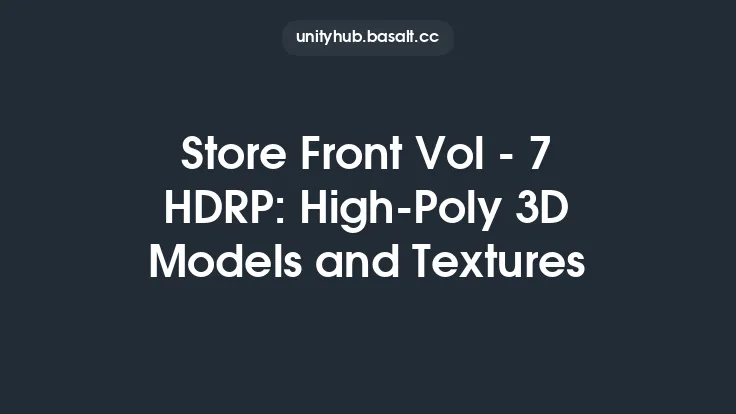 Store Front Vol - 7 HDRP: High-Poly 3D Models and Textures Thumbnail