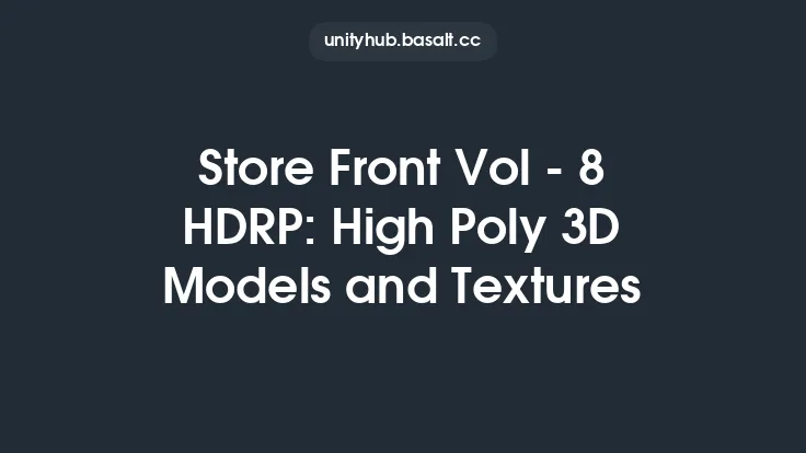 Store Front Vol - 8 HDRP: High Poly 3D Models and Textures Thumbnail